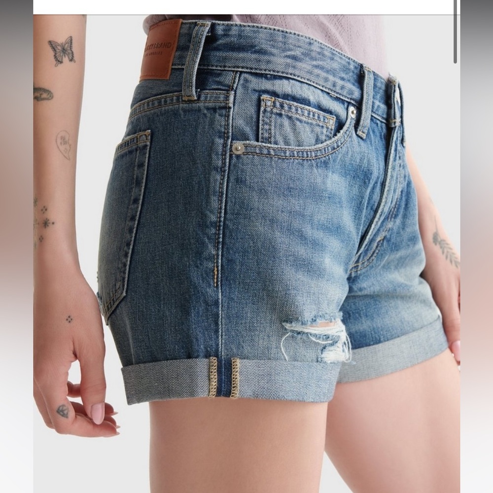 Lucky Brand Mid Rise Boy Short Sz- 6/28